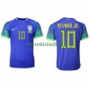 Maillot de Supporter Brésil Neymar Jr 10 Extérieur Coupe du Monde 2022 Pour Homme